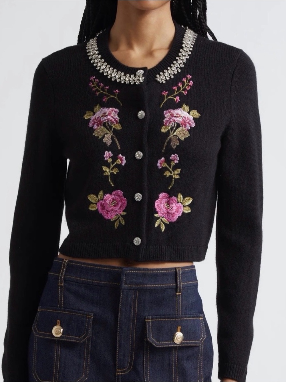Cinq a Sept embellished cardigan size medium
